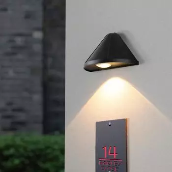 Уличный настенный светильник LED Современный Лестничный вход Балкон Дом Дверь Освещение Сад Передняя веранда Терраса Водонепроницаемый настенный светильник warm light белый
