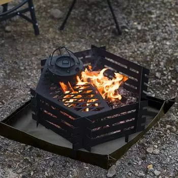 Уличный огнестойкий коврик, термостойкий, огнестойкий, противоскользящий, для террасы, патио, газона, кемпинга, печи для барбекю