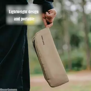 Уличный переносной складной табурет, прочный, несущий сверхлегкий стул для рыбалки, аксессуары для очередей Mazaar Queuing Artifact для кемпинга чёрный