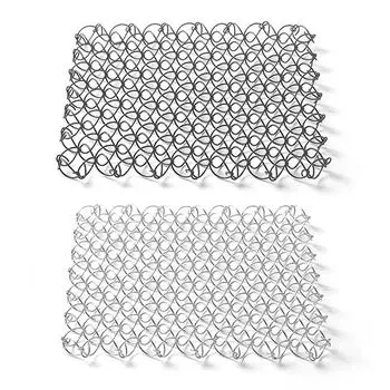 Уличный пружинный изоляционный коврик, теплоизоляционная подушка, теплоизоляционная подушка, термостойкий коврик для горячих блюд, кастрюль и сковородок для кемпинга серебряный