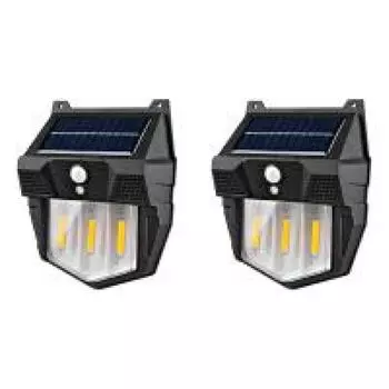 Уличный садовый индукционный светильник водонепроницаемый солнечный вольфрамовый настенный светильник (9светодиодов)