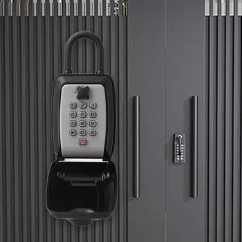 Уличный сейф для ключей с замком — надежное решение для хранения серый