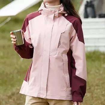 Уличный штурмовой костюм для женщин, весенне-осенняя дышащая куртка, водонепроницаемая ветрозащитная уличная куртка L розовый