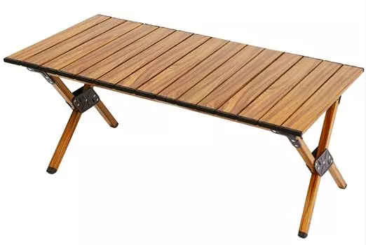 Уличный складной стол Roll Table, легкий компактный складной стол Roll Top для кемпинга, простая сборка, сумка для хранения в комплекте, внутренний кемпинг DJZ x 60 см x 48 см