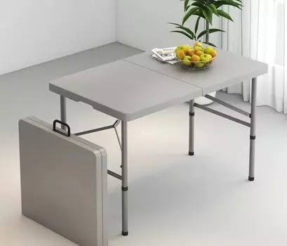 Уличный складной стол, складной стол для дома и стулья, простой переносной столик, прямоугольный учебный небольшой обеденный стол белый