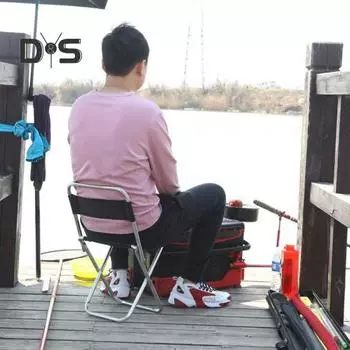 Уличный складной стул со спинкой, портативный, легкий, прочный, из стали, ткань Оксфорд, для кемпинга, походов, пляжа, пикника, рыбалки, складной табурет чёрный