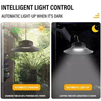 Уличный солнечный проекционный светильник с дистанционным управлением, водонепроницаемая люстра, 3-цветный регулируемый таймер для садовой лампы на патио 3000K-4000K-6000K