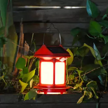 Уличный солнечный светильник для дорожек в садах и дворах Red Warm Light