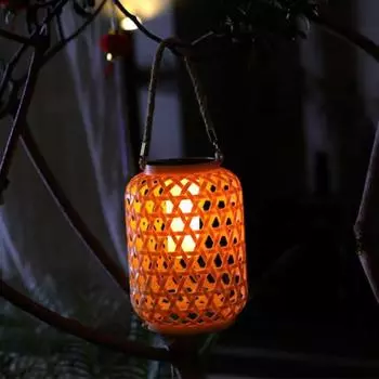 Уличный солнечный светильник, полый подвесной фонарь, автоматическая зарядка, IP44, водонепроницаемый, декоративный, солнечный