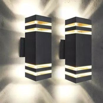 Уличный светодиодный настенный светильник акриловый водонепроницаемый уличный бра садовые ворота крыльцо дорожка декор настенное освещение