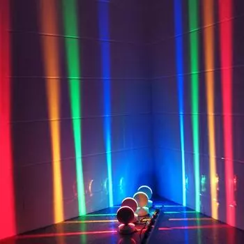 Уличный светодиодный настенный светильник RGB 12 Вт, подсветка подоконника с дистанционным управлением, водонепроницаемый прожектор дверной рамы, настенный светильник с лучом на 360 градусов White 6000K