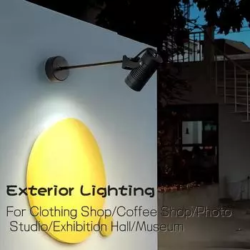 Уличный светодиодный настенный светильник с длинной стрелой 10 Вт/15 Вт/20 Вт IP65 водонепроницаемый входной бра вывеска крыльцо двор настенный светильник Warm White 3000K