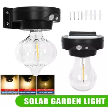 Уличный светодиодный супер яркий солнечный вольфрамовый светильник, водонепроницаемый, для дома, с датчиком человеческого восприятия, настенный светильник для двора, уличный фонарь 0-5W