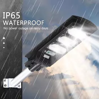 Уличный светодиодный уличный фонарь на солнечных батареях с датчиком человеческого тела IP65 водонепроницаемый пульт дистанционного управления для двора, гаража, крыльца, сада, уличного освещения