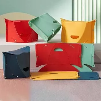 Уличный табурет, складной дизайн, прочный несущий компактный размер, портативный складной табурет для кемпинга и пешего туризма зелёный