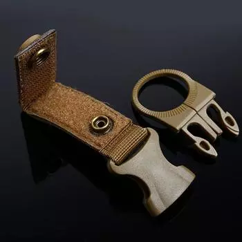 Тактический крючок для бутылки с водой из нейлоновой ленты, многофункциональный рюкзак с пряжкой, быстрое крепление для бутылки с водой, портативный EDC 1pc