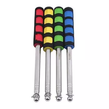 Уличный указательный направляющий флагшток из нержавеющей стали с ручкой, телескопическая штанга One Size жёлтый