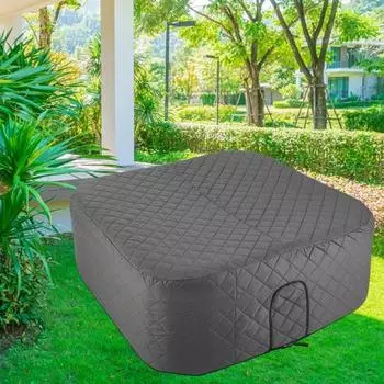 Уличный водонепроницаемый квадратный чехол для джакузи, устойчивый к погодным условиям, регулируемый дизайн, универсальный, простой в использовании