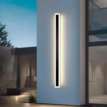 Уличный водонепроницаемый светодиодный длинный настенный светильник IP65 крыльцо вход Sonce двор передняя дверь сад наружная стена светильник AC110/220V Warm White No RC