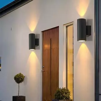 Уличный водонепроницаемый светодиодный настенный светильник для украшения крыльца, садовый светильник, настенный светильник для внутреннего освещения 110 В 220 В Cold white light