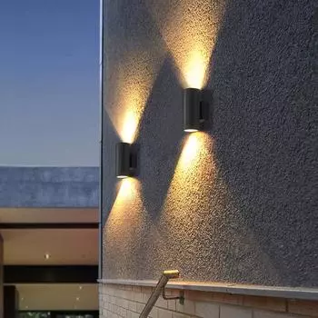 Уличный водонепроницаемый светодиодный настенный светильник для украшения крыльца, садовый светильник, настенный светильник для внутреннего освещения 110 В 220 В Cold white light