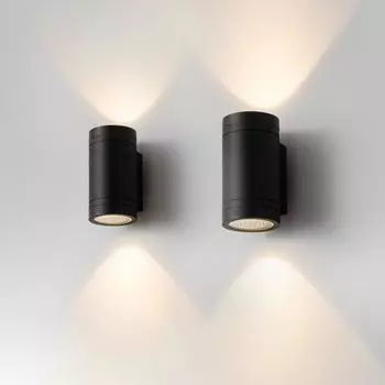 Уличный водонепроницаемый светодиодный настенный светильник IP65 водонепроницаемый алюминиевый светильник для дома садовый дверной светильник для внутреннего освещения светильники для освещения вверх и вниз Warm White