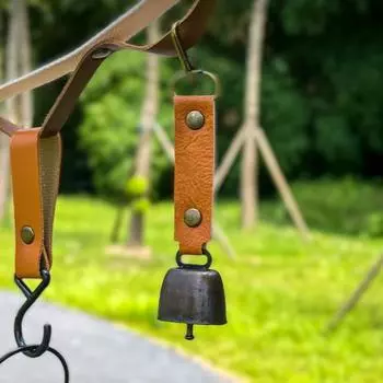 Уличный звонок-подвеска с громким чистым звуком для отпугивания медведей, искусственная кожа, легко крепится верблюд