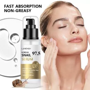 Улиточная эссенция для лица с коллагеном Жидкость увлажняет и уменьшает мелкие морщины 100ml