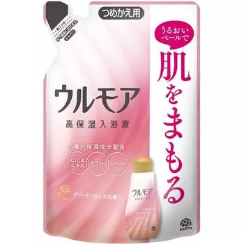 Ulmore Высокоувлажняющая жидкость для ванны Creamy Rose Refill 480 мл Earth Pharmaceutical