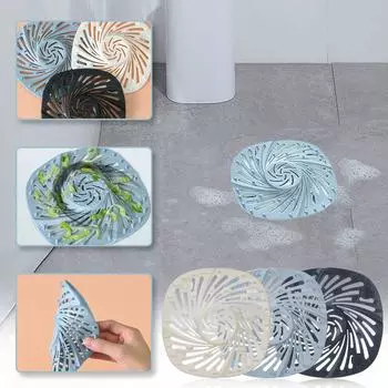 Уловитель волос с квадратным сливом, пробка для волос в душе с присоской, простой в установке костюм для ванной комнаты, ванны, кухни B разноцветный