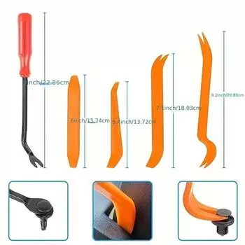 Ultimate Car 5-Piece Auto Trim Removal Kit Versatile Non-Damaging Ergonomic Tools for Efficient Panel Installation amagi