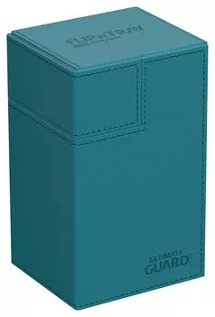 Ultimate Guard Deck Case Xeno Skin Mono Color Flip`n`Tray 80+ (Petrol)