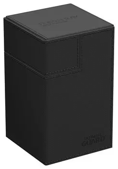 Ultimate Guard Deck Case Xeno Skin Monocolor Black Flip`n`Tray 100+