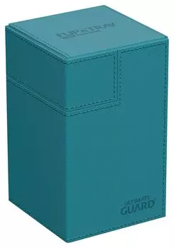 Ultimate Guard Deck Case Xeno Skin Monocolor Petrol Flip`n`Tray 100+