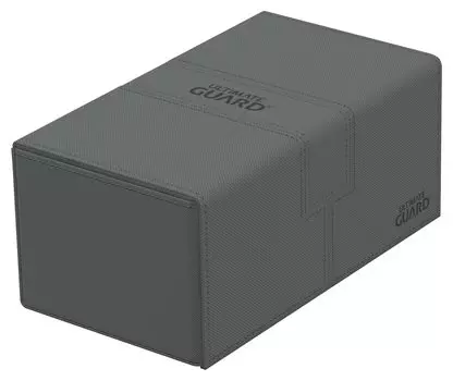 Ultimate Guard Twin Deck Case Xeno Skin Monocolor Gray Flip`n`Tray 200+