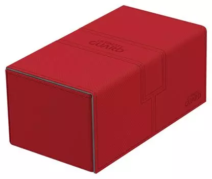 Ultimate Guard Twin Flip Tray Xeno Skin Card Box Red 200+