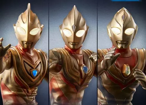 Ultimate Luminous Ultraman Premium Gamma Illusion Set (Tiga, Dyna, Gaia)