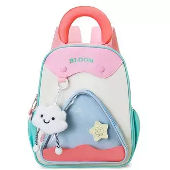 Ultra-Light Breathable Travel Bag Small, Medium and Large Class Kindergarten Backpack Baby Boy and Baby Girl Cute Cartoon Lightweight Kids Backpack Pink
