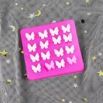 Ultra Light Clay Handmade Butterfly Mold Dropper Mold Flip Sugar Cake Shape Silicone Mold Silicone Mold Cake Molds розовый