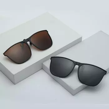 Ultra-Light Contact Polarized Sunglasses Clips, Male And Female Drivers Driving Light Myopia Glasses Clips