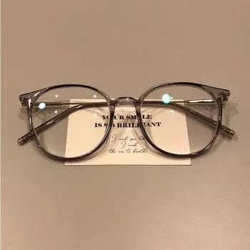 Ultra Light TR90 Square Anti Blue Light Glasses for Women Men Korean Version Trendy Anti Radiation Eyeglasses прозрачный