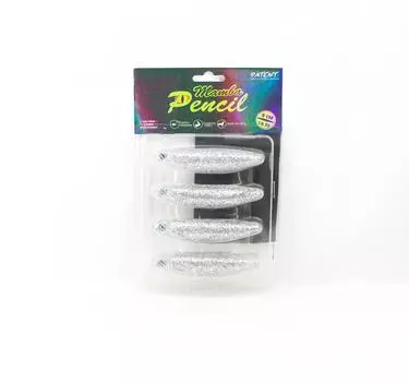 Ultra Lure Factory Mamba Pencil Floating Lure 4 шт. в упаковке с блестками (4689)