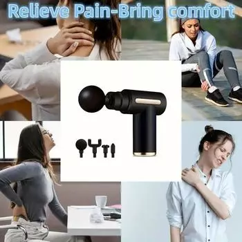 Ultra-Quiet Portable Electric Massage Gun with 6 Speeds - Rechargeable Lithium Battery, USB Charging, Ideal for Personal Care