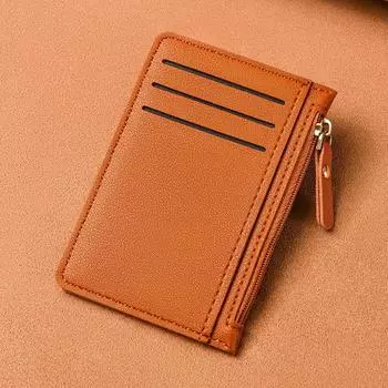 Ultra-thin Card Bag, Women s Small and Simple Multi-card Zipper Change Bag, Large-capacity ID Card Holder, Card Holder.