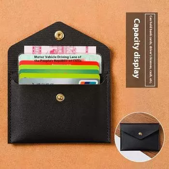 Ultra-thin Card Bag, Women s Small Mini Keychain, Integrated Change Bag, Simple ID Card Cover, Multi-functional Business Card Holder.