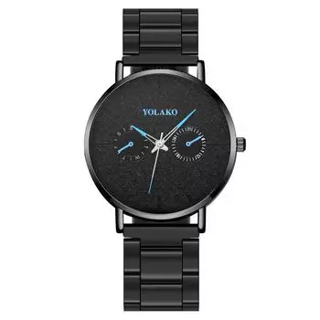 Ультратонкие модные мужские часы Double Eye Мужские часы Кварцевые часы Стальной браслет