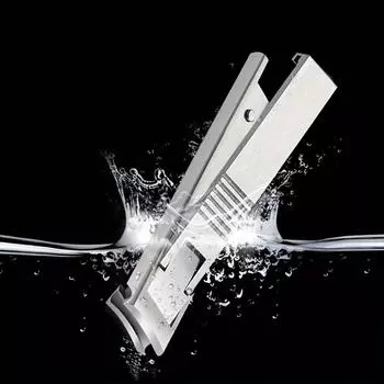 Ultra Thin Nail Clippers Portable Nail Cutters With Cow Leather Cover Superior Texture Stainless Steel Manicure Tool