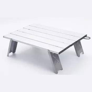 Ultralight Aluminum Alloy Folding Mini Table Aluminum Low Table Camping Table Biker Backpacker Surf BBQ Hiking Disaster Shelter Disaster Prevention