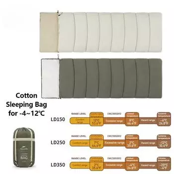 Ultralight Sleeping Bag Autumn Spring Summer Envelope Hooded Sleeping Bag for Camping Tourism Splicable LD150/250/350