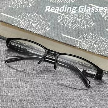 Сверхлегкие квадратные полурамные очки для чтения для женщин для пресбиопии 0.75